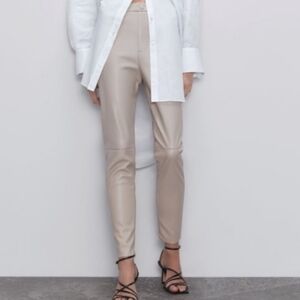 Zara Faux Leather Pant Leggings